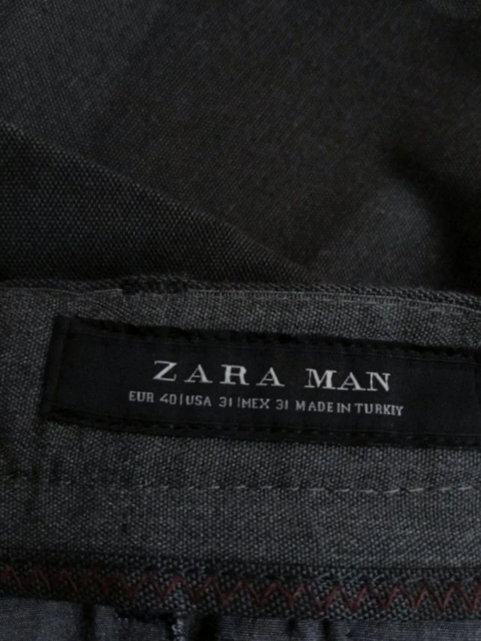 Grijze camouflaged Chino Zara EU40 Zwarte Camo Militaire op maat gemaakte broek Donker Grunge – photo 6